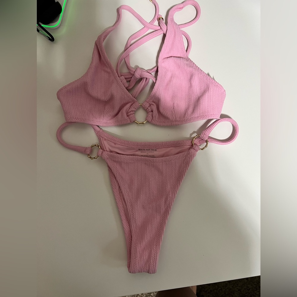 White Fox Boutique Pink Bikini